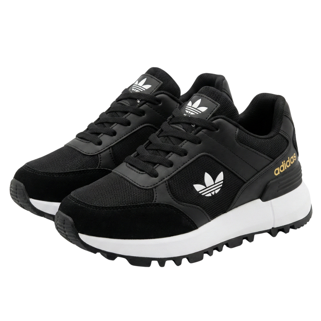 Tenis Adidas Trebol Negro Dama